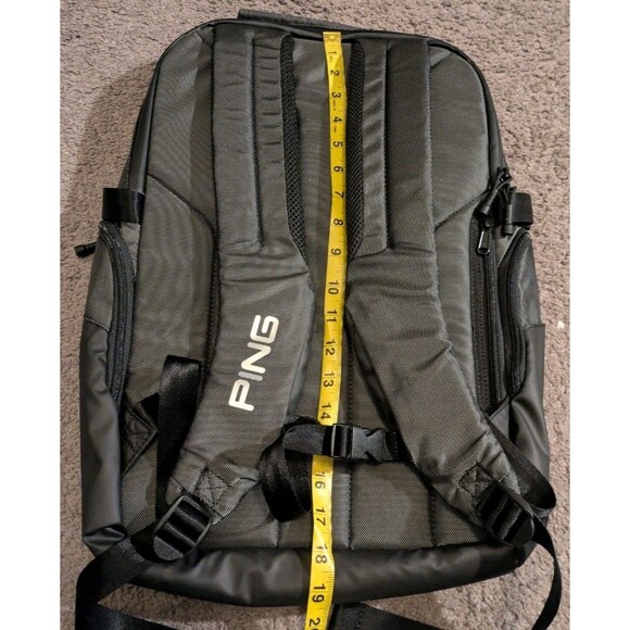 Ping Golf Solheim Cup Laptop Gunmetal Black Backpack New With Tags! - Picture 8 of 10